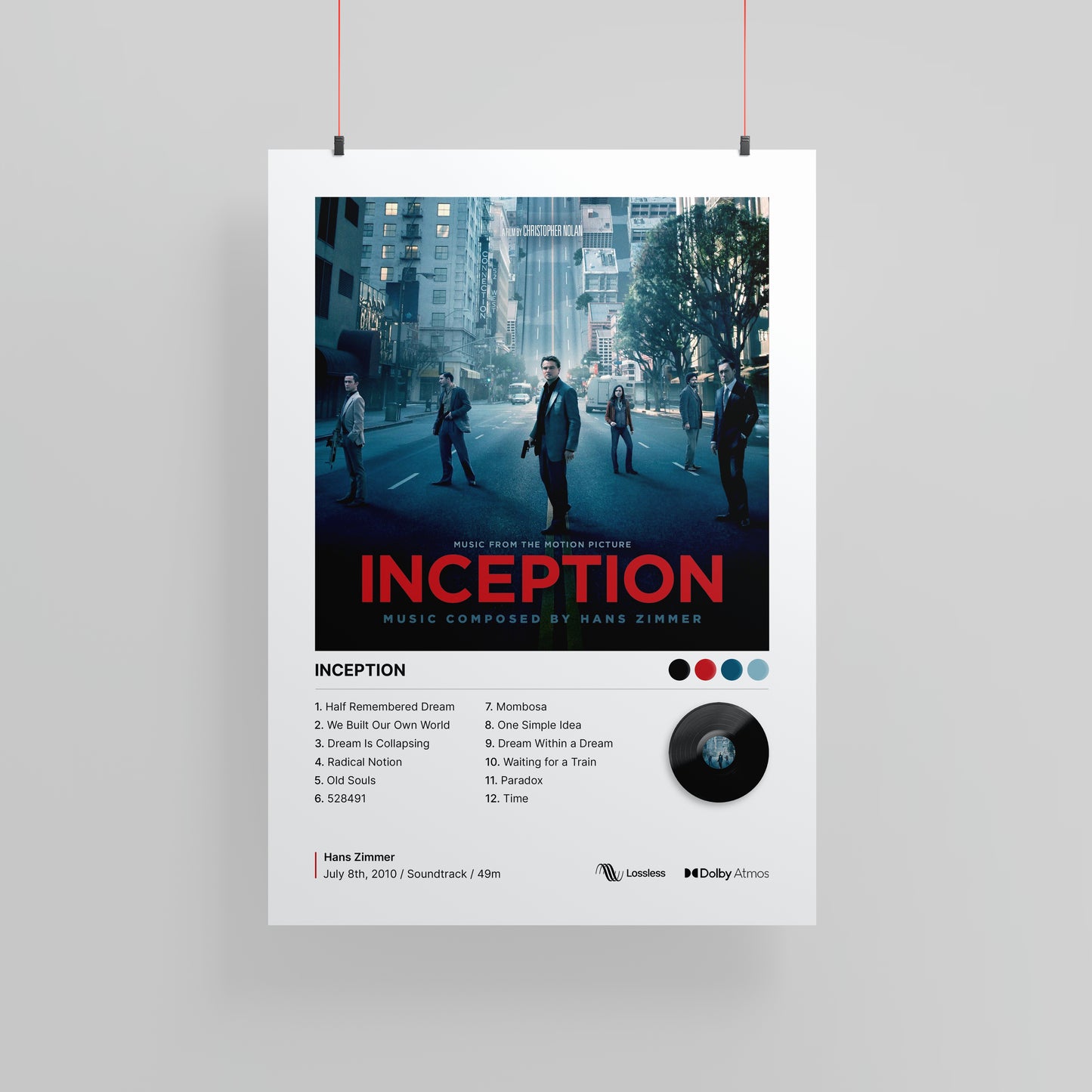 Locandina della colonna sonora di Inception