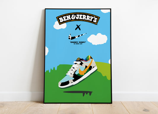 Nike X Ben & Jerry's "Chunky Dunky" Poster