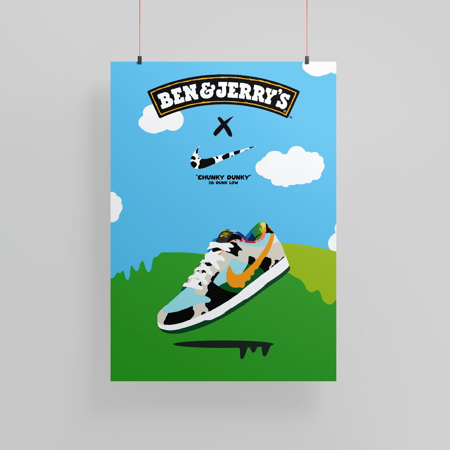 Nike X Ben & Jerry's "Chunky Dunky" Poster