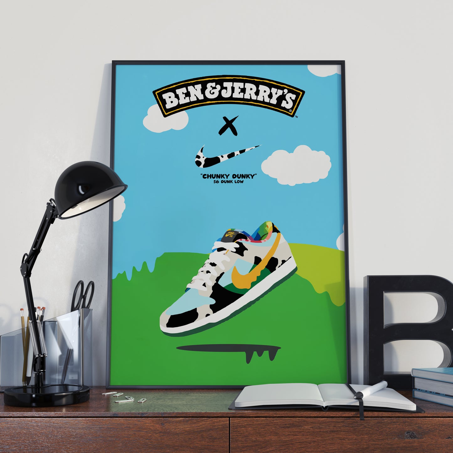 Nike X Ben & Jerry's "Chunky Dunky" Poster